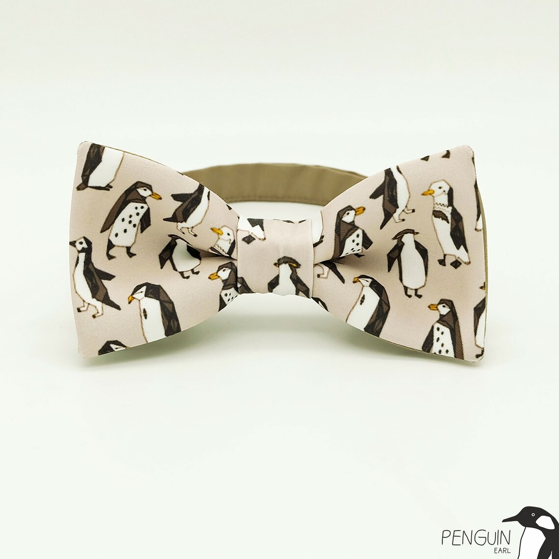 Penguins bow tie penguin bowtie cute penguin bow tie beige Etsy