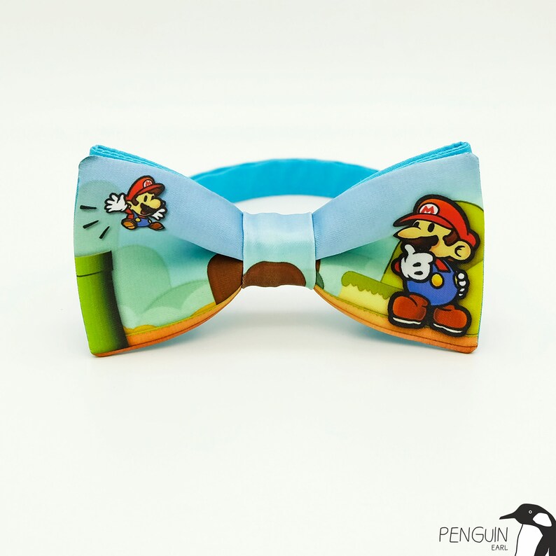 geek bow tie geek gift toddler bow tie cat bow tie bowtie mario wedding Mario bow tie bow tie super mario bowtie
