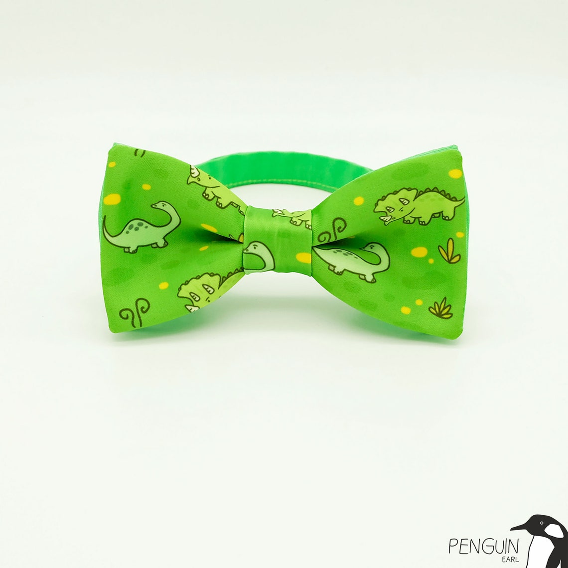 Dinosaurs Green Bow Tie Kids and Adults Bowtie Boys Etsy