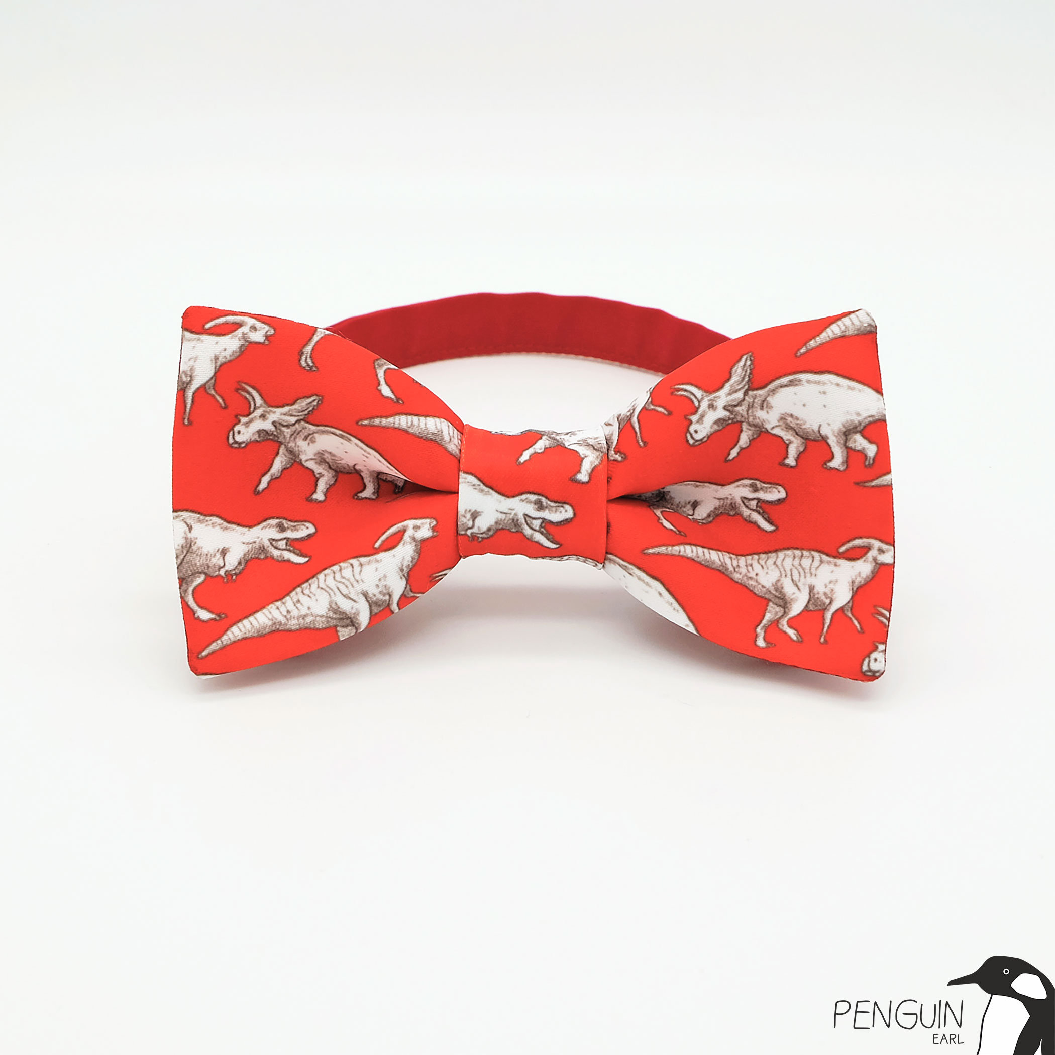 Dinosaurs bow tie red bow tie dino bowtie kids bowtie mans Etsy
