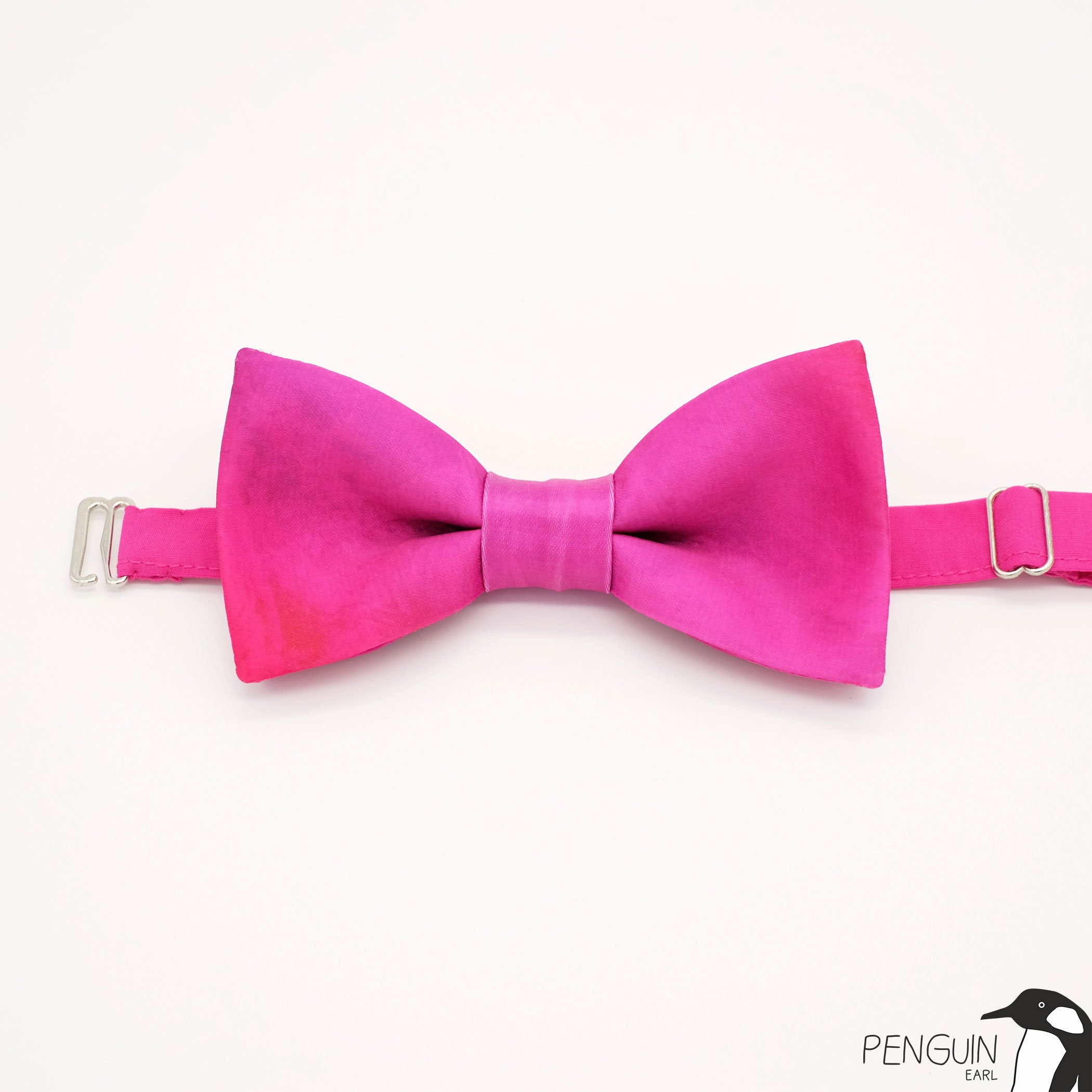 Hot pink bow tie pink wedding fucsia bow tie women bow tie Etsy