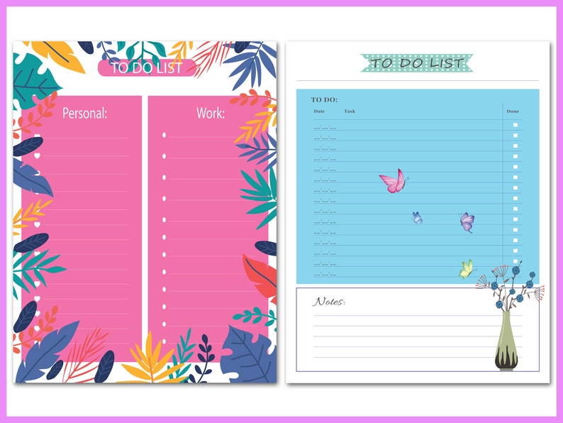 Printable Editable Planner Templates Bundle Editable Planner Etsy UK