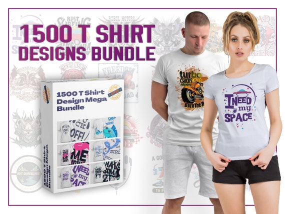 Download 1500 T Shirts Graphics Designs Templates Mega Bundle Ai Etsy