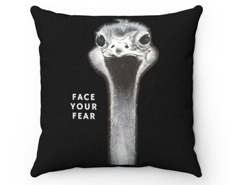 Friend Gift. Friend Pillow Okay Pillow I Just Freaking Love Ostriches Ostrich Pillow,Ostrich Gifts