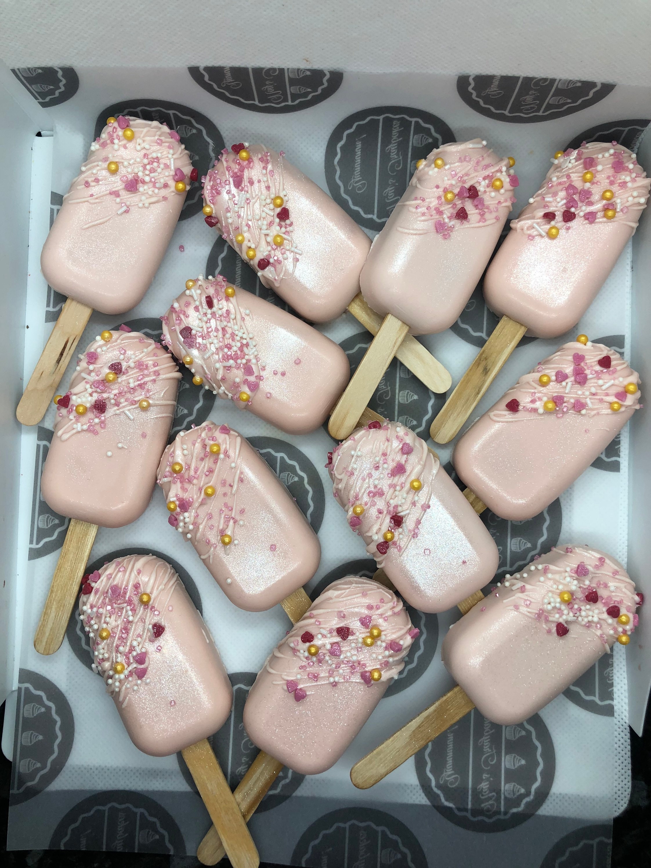 Mini Cakesicles Party Treats Birthday Gifts Cakesicle Etsy UK