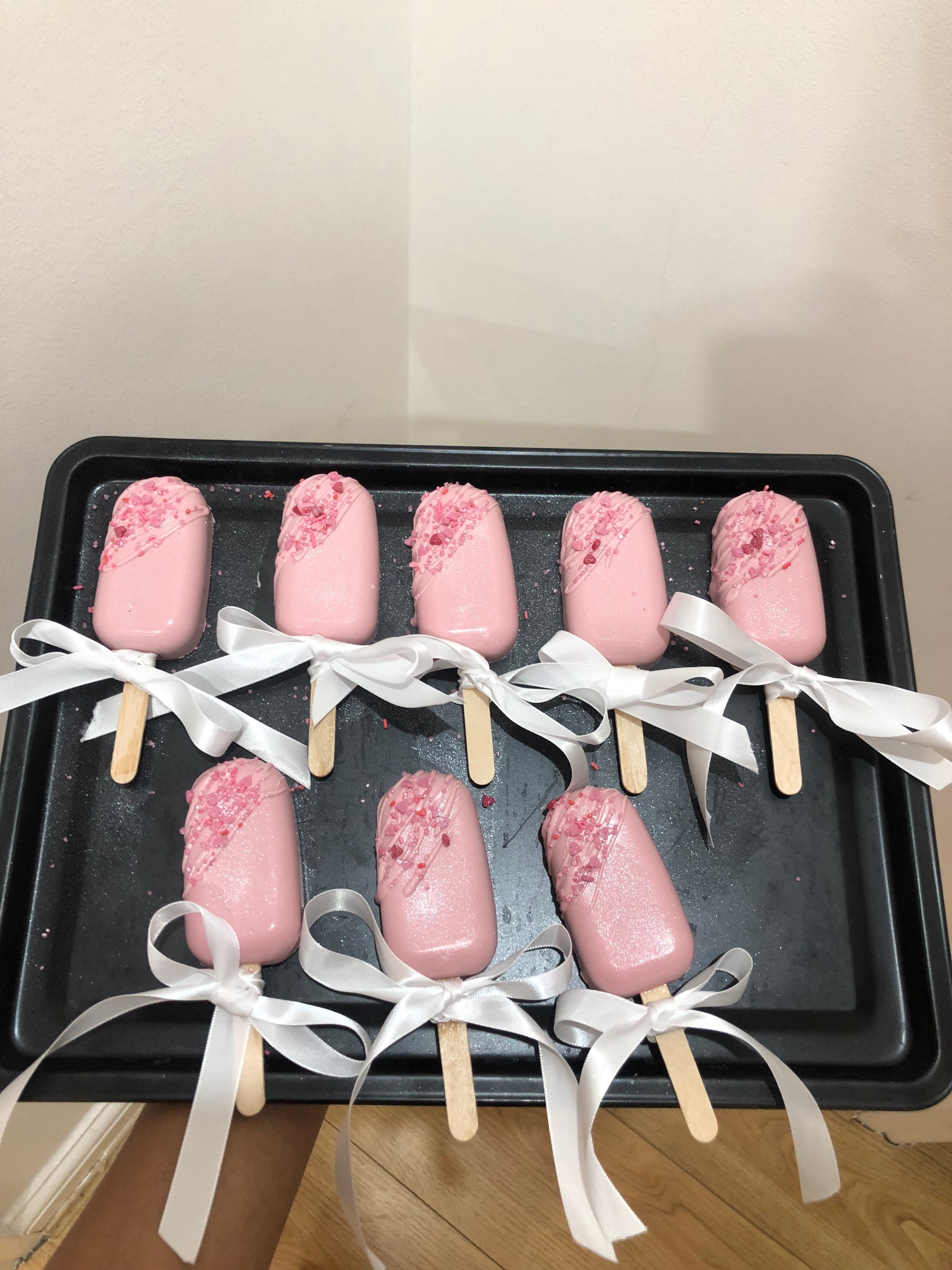 Mini Cakesicles Party Treats Birthday Gifts Cakesicle Etsy UK