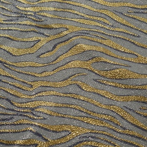 gold printed cow skin