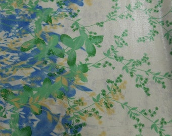 leaf printed pig skin