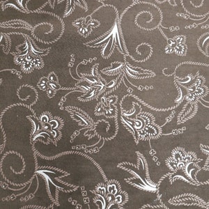 brown & white printed pig skin