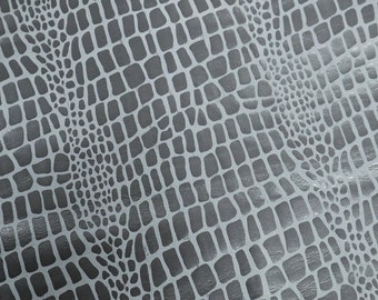 snake printed pig skin