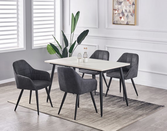 Set Of 2 Faux Matte Suede Leather Dining Chairs Canada Faux Matte Suede Leather Dining Chairs, Set Of 2 Faux Matte Suede Leather Dining Chairs With Metal Legs