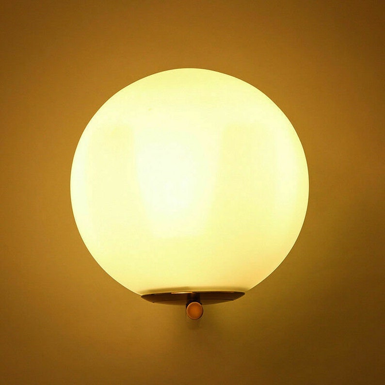 Wall Sconce Lamp Glass Globe Wall Sconce Modern Sconce Etsy