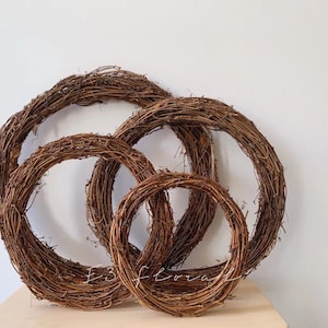 Grapevine Wreath Multiple Sizes, 20cm, 25cm, 30cm and 35cm, Christmas DIY Tool