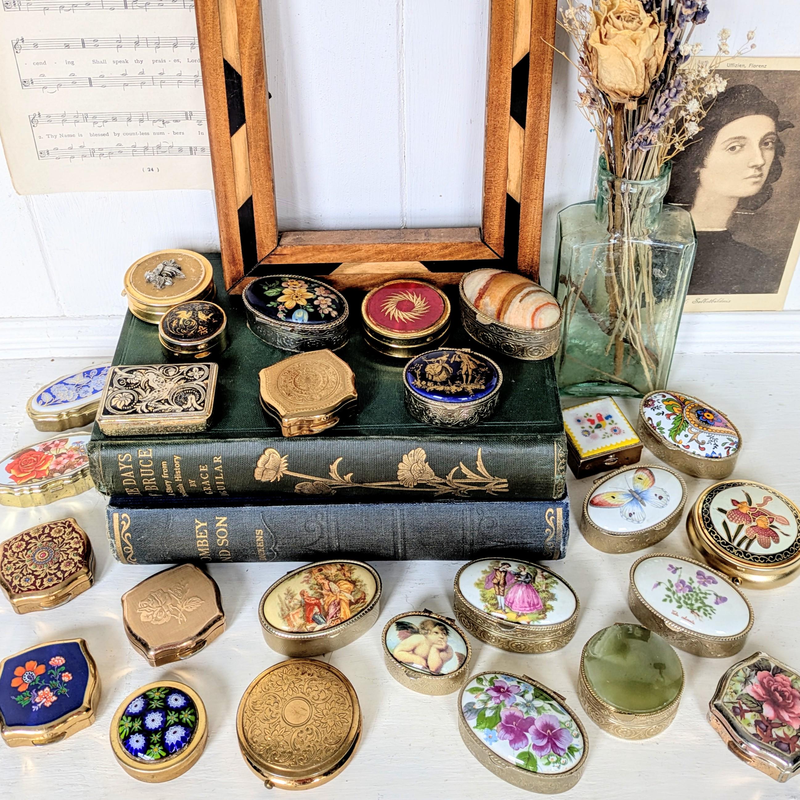 Antique Pill Box - Etsy
