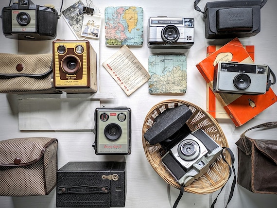 Vintage Kodak Camera. 1910s to 70s Cameras/box Cameras With