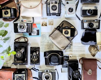 コダック折りたたみカメラ（説明書付き）、カメラ内620フィルム、予備