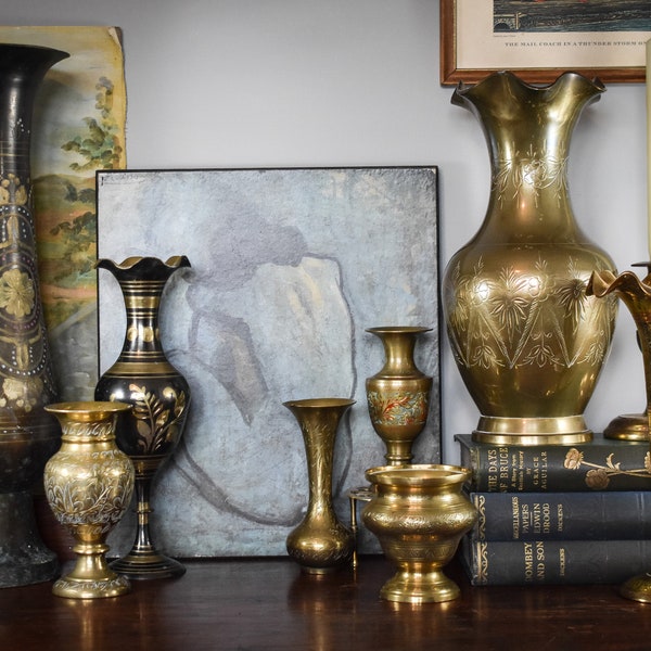 Brass Vase Etsy