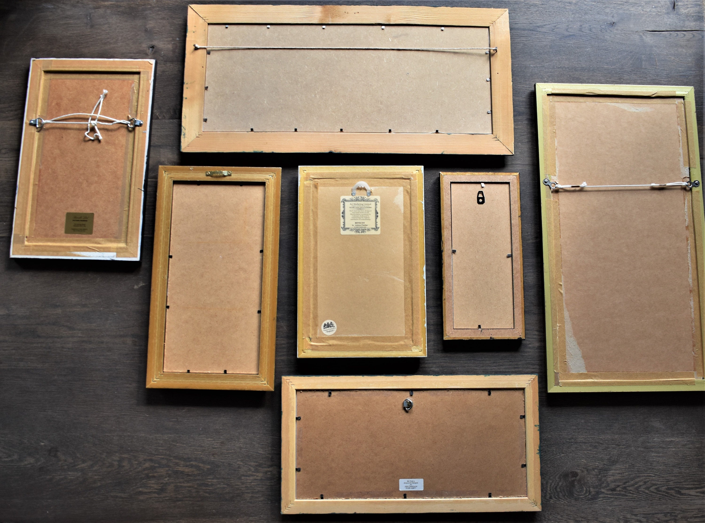 Thin/Long Vintage Wooden Frames. Wide Aspect Picture Frames in Etsy