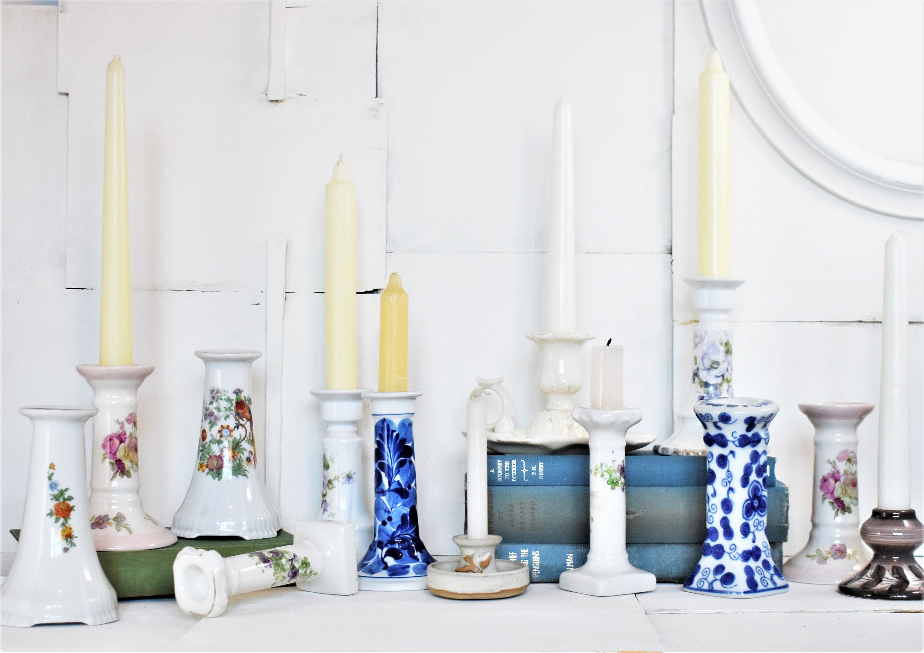 Pink Ceramic Candle Holder Vintage Etsy