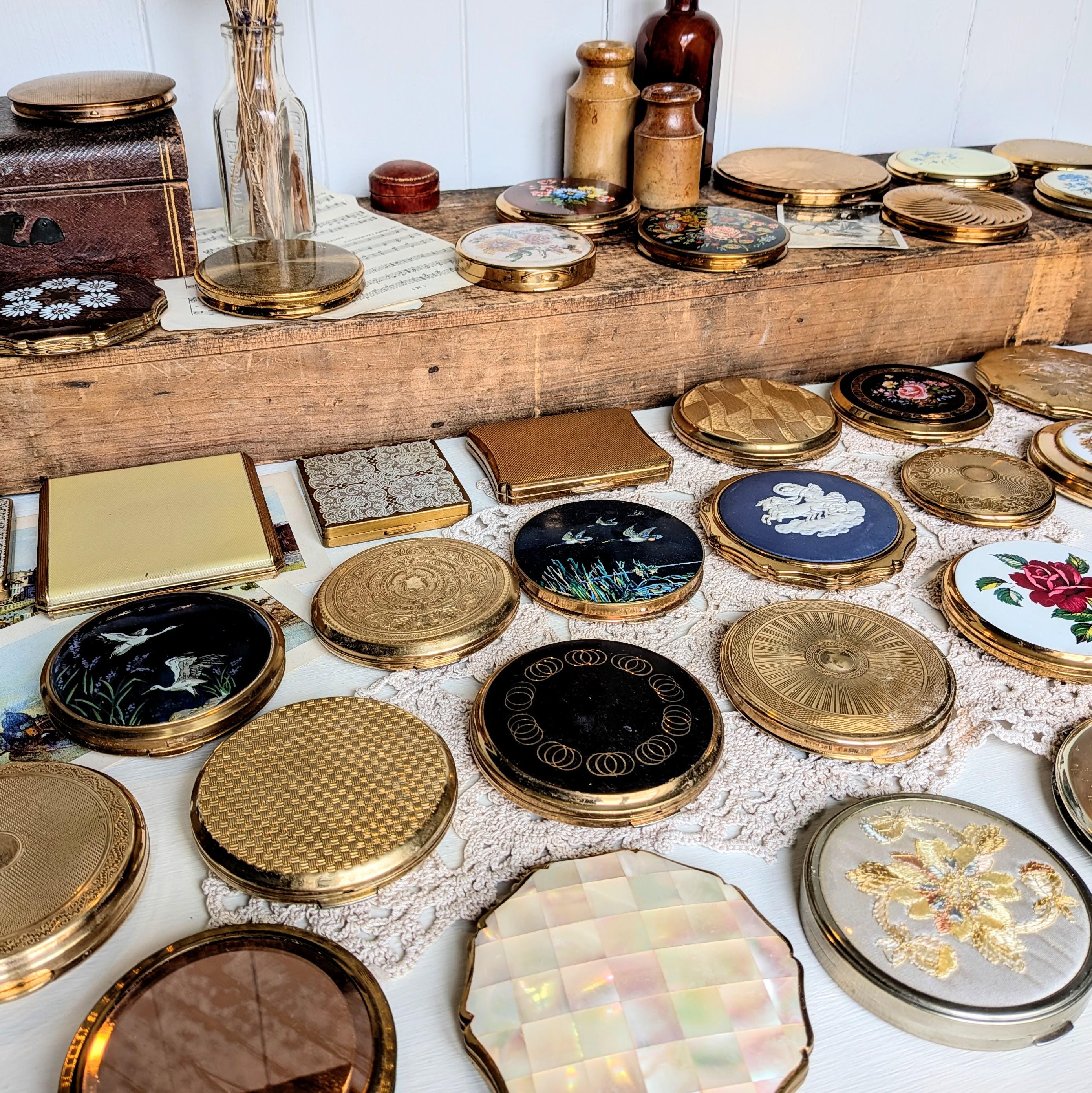 Vintage compact mirror - Etsy 日本