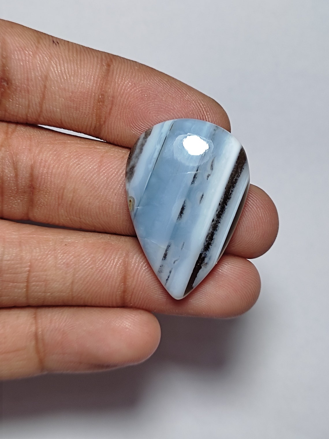 Blue Opal Gemstone100 Natural Blue Opal Handmade Etsy