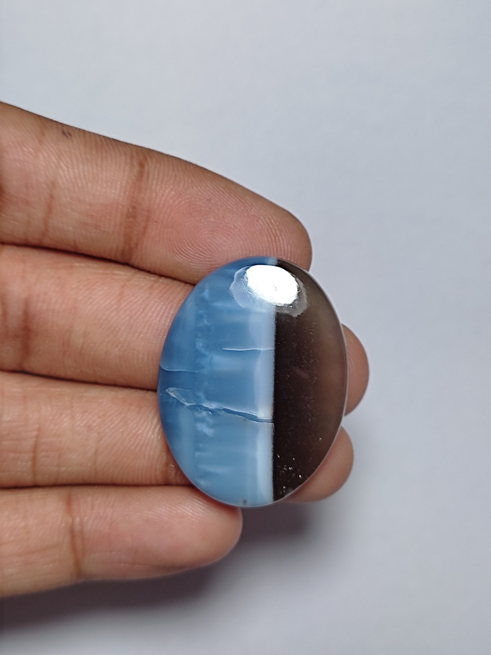 Blue Opal Gemstone100 Natural Blue Opal Handmade Etsy