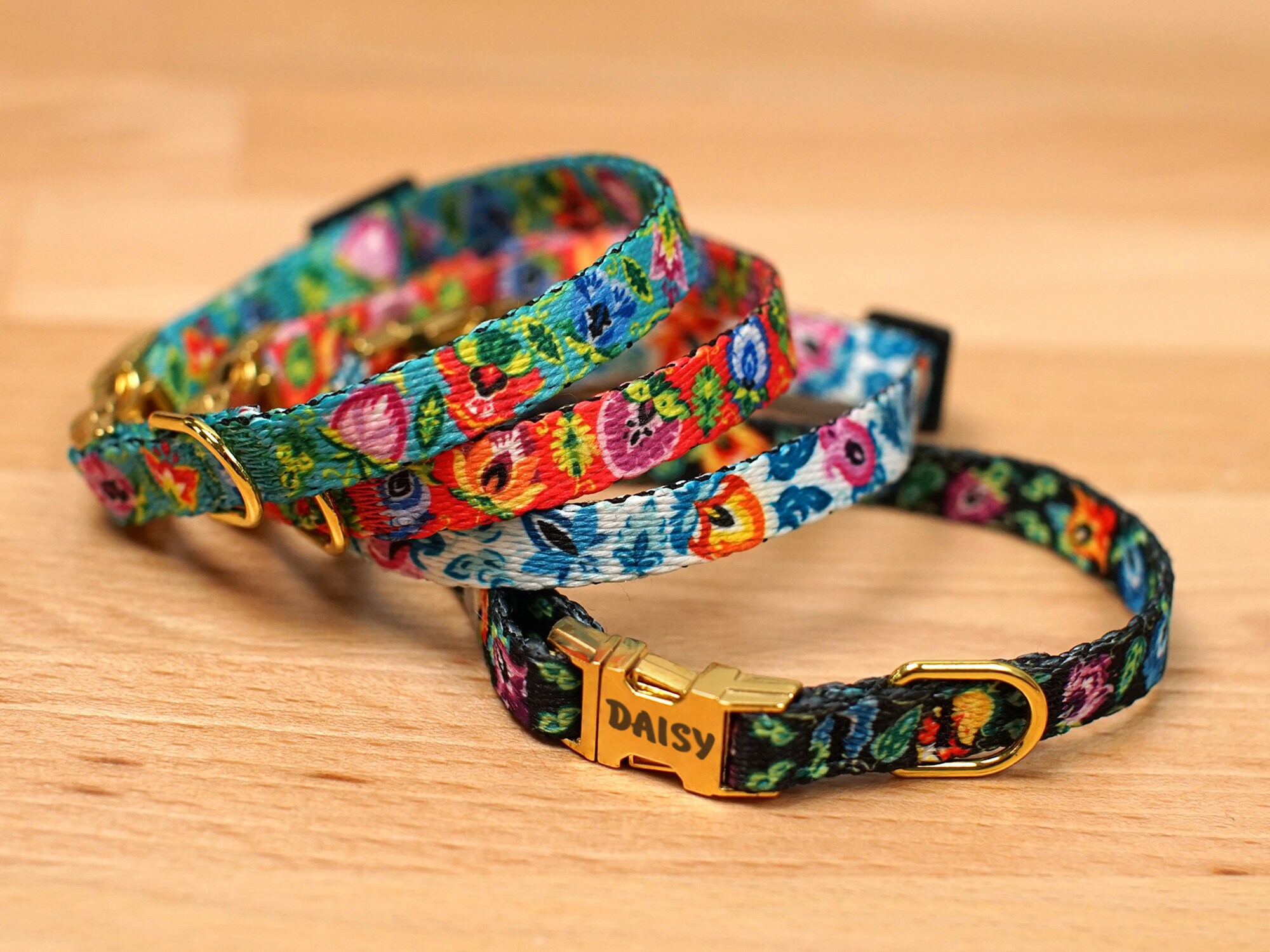 floral cat collar