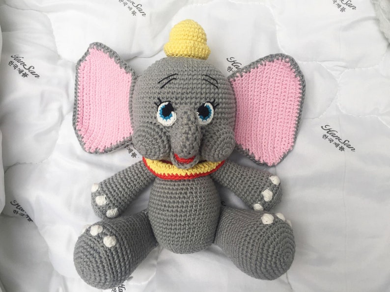 Crochet Disney Dumbo Elephant Pattern Crochet Dumbo Toy Etsy