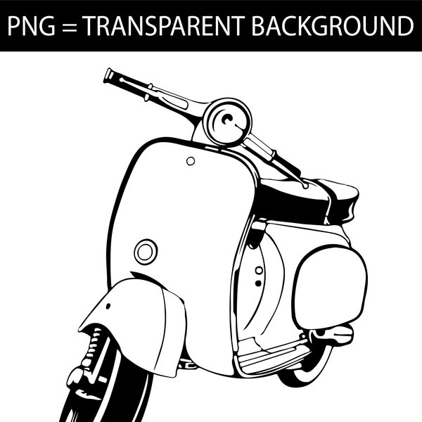 VESPA SCOOTER, svg, eps, png, dxf, Vector cutting files, for Cricut Silhouette, Cameo Car, Campervan Van ,4wd Decal, Instant Download