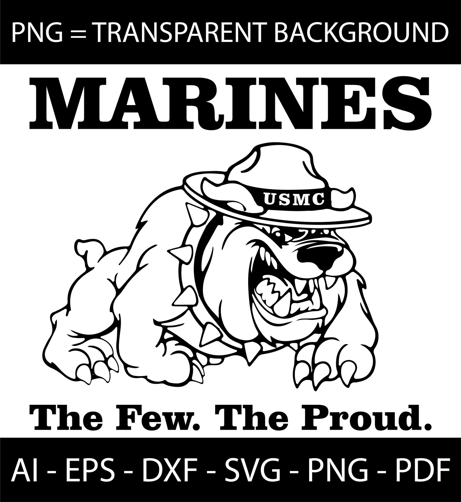 USMC The Devil Dog SVG dxf png clipart vector cricut cut Etsy