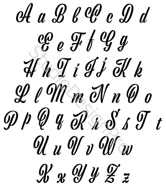 SVG Monograms PNG Alphabet Fancy Monogram Digital Download - Etsy