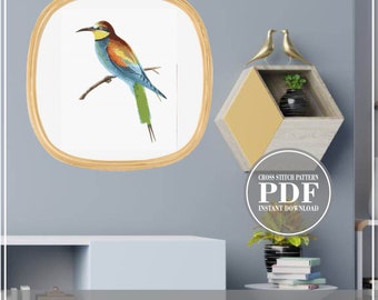 Modello di punto croce per uccelli PDF, Zoologia Punto croce, Punto croce colorato, Punto croce uccello, Punto croce vintage, Punto croce moderno
