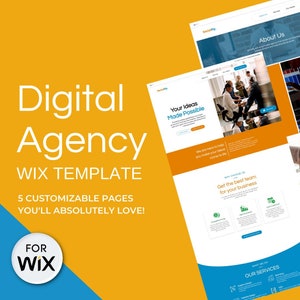Wix Digital Agency Template | Website Template for Digital Agencies | Clean and Simple | Digital Agency | Website Design for Marketing Team