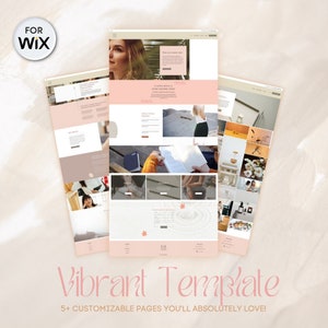 Vibrant Business Website Template | Wix Website Template for any kind of business | Vibrant Website Design