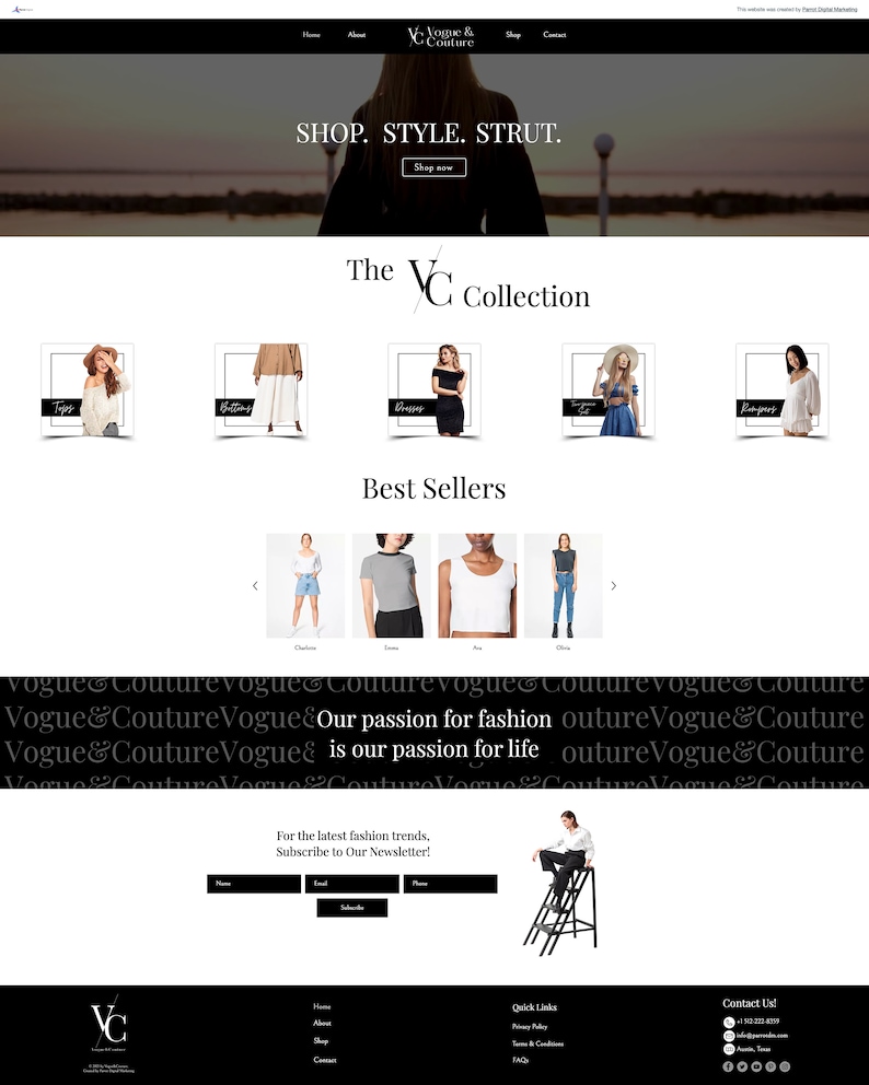 wix fashion designer template wix fashion designer template