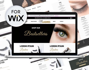 Wix Eyelash Template Etsy