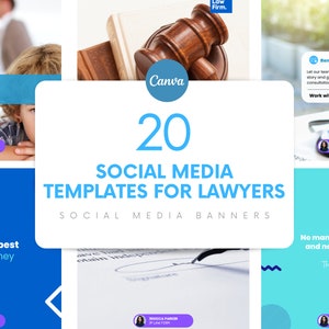 Social Media Posts for Lawyers | Canva Templates | Unique Canva Designs for Lawyers | Customizable Social Templates | Graphic Design for Law