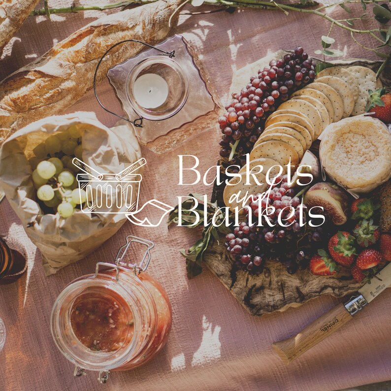 Logotipos de negocios de picnic de lujo / Plantilla de logotipo Canva para empresa de planificación de picnic premium / Logotipos de Canva para emprendedores de picnic imagen 4