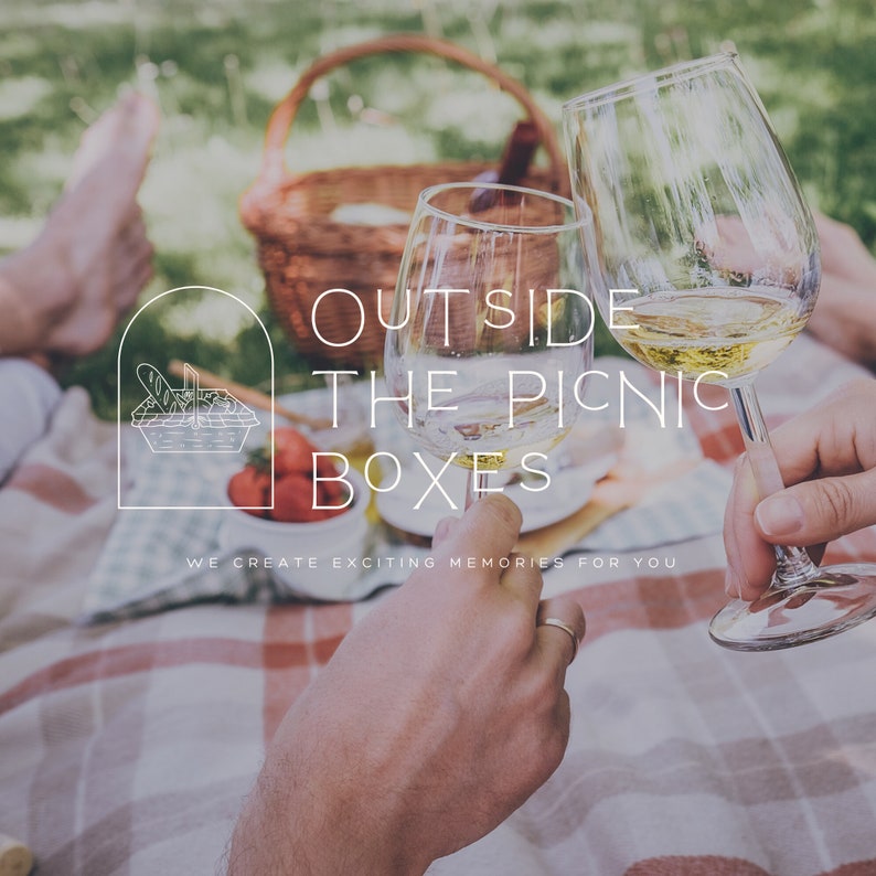 Luxury Picnic Business Logos Logo Canva Template for Premium Picnic Planning Company Picnic