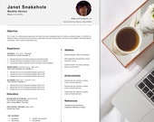 New Graduate Resume Template, Professional Resume, Customizable CV, College Graduate Resume, Entry Level Job Resume