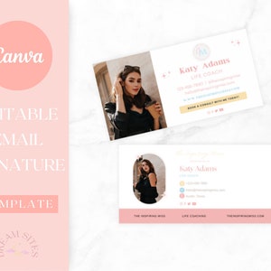 Creative Email Signature Template | Canva Email Signature Design | The Inspiring Miss | Email Signature for Businesses
