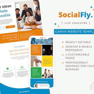 Canva Digital Agency Template | Website Template for Digital Agencies | Clean and Simple | Website Design for Marketing Team