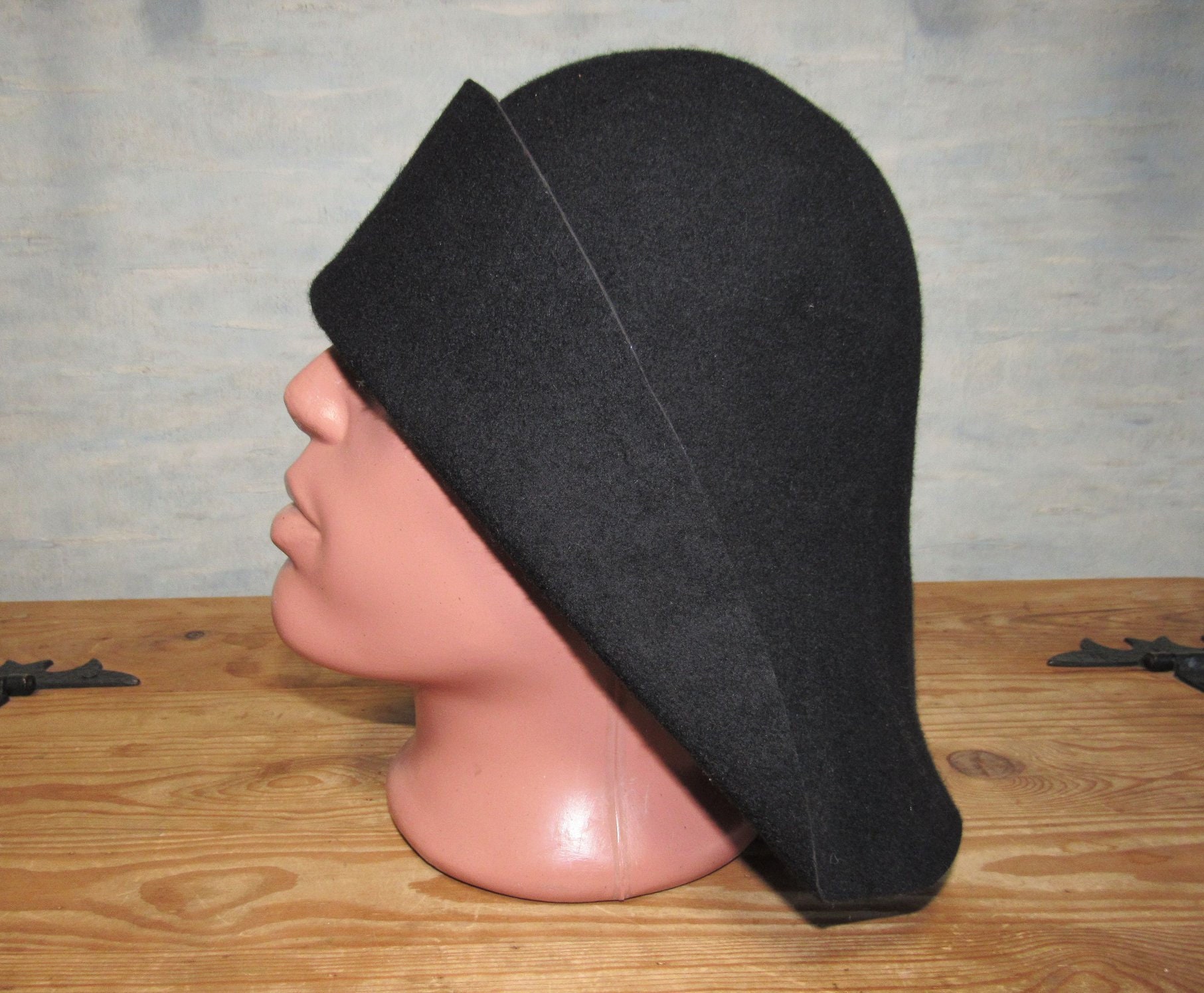 Medieval felt hat hat for reenactors hat for medieval | Etsy