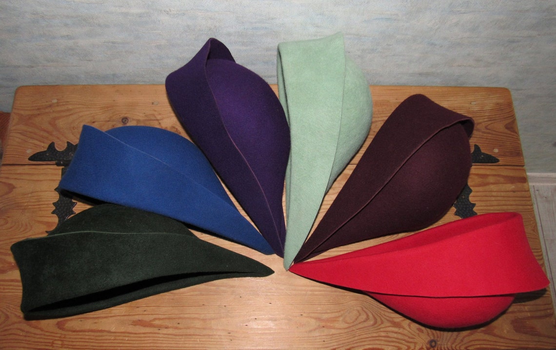 Medieval Felt Hat Archers Hat Medieval Cap Bycocket Etsy
