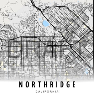 Map of Northridge California, PNG, Webp