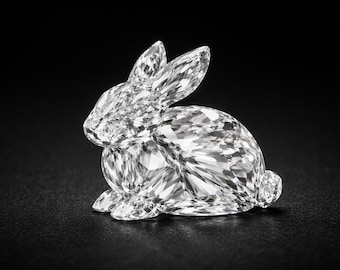 Rabbit Shape Diamond, Loose Lab Grown Diamond,Antique Cut Diamond, Lab Created Diamond For Engagement Ring, Pendant, Diamond For Women & Men