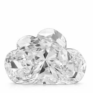 Wolkenform Laborgewachsener Diamant, Labor erstellter Diamant für Ring & Anhänger, 1 Karat bis 3 Karat Diamant, Geschenk für Himmelsliebhaber, Wolken-CVD-Diamant