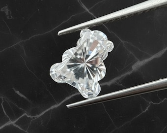 Teddy Bear Lab Grown Diamond, 1 CT Lab Created Diamond For Custom Ring,Earrings Or Pendant, Antique Diamond For Jewelry Making, Wedding Gift