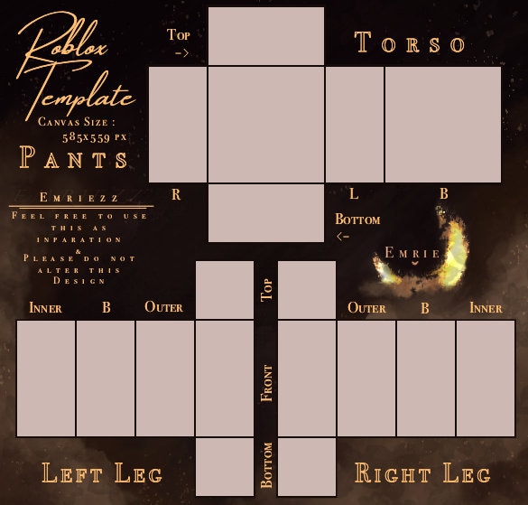 Roblox Clothing Template Shirt & Pants Background Design 