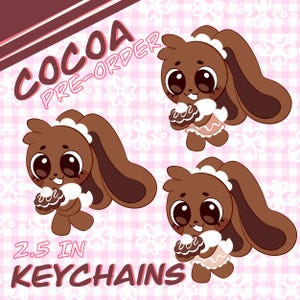 Cocoa - Dandy’s World Keychain | PRE-ORDER ONLY - 2.5 inches with 3 Cocoa Designs | Cocoa from Dandys World + Roblox Fanart